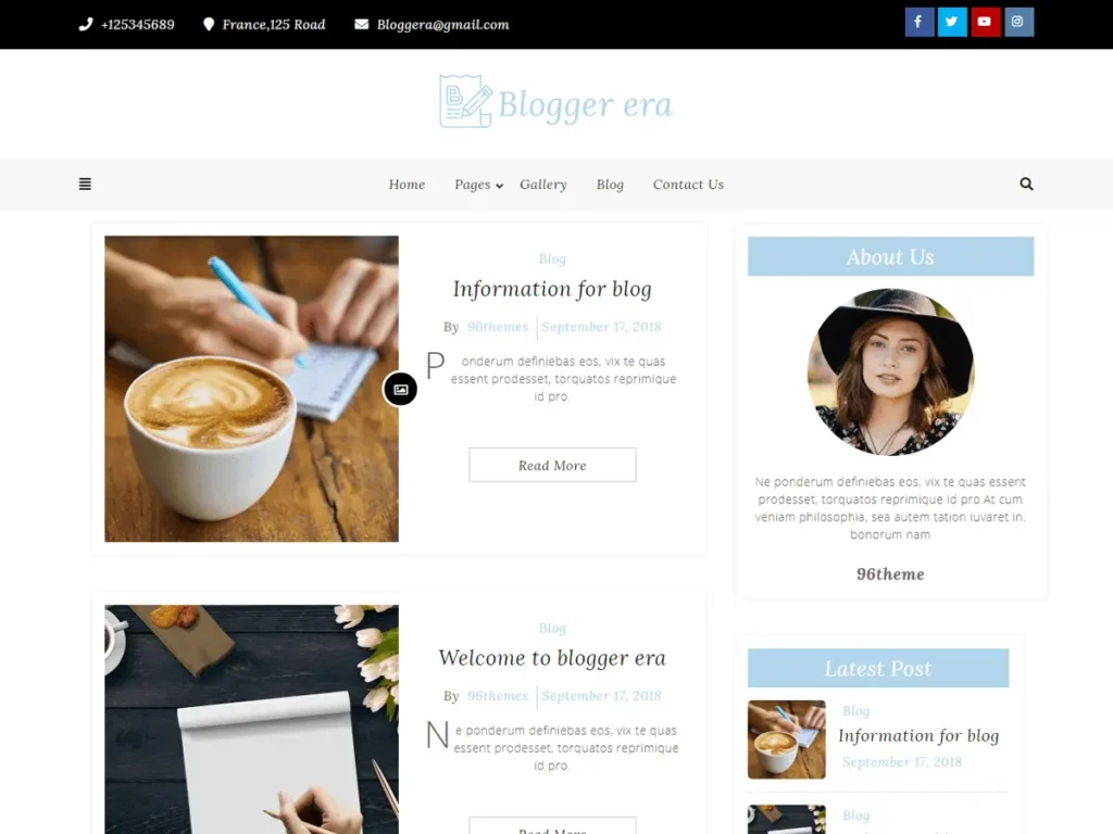 Best 40+ Free WordPress Blog Themes for Bloggers & Content Writers Blogger Era WordPress blog theme