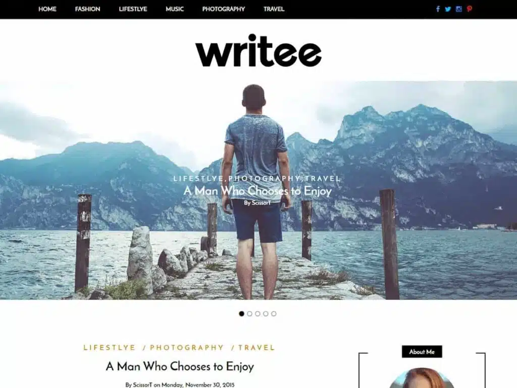 Best 40+ Free WordPress Blog Themes for Bloggers & Content Writers Writee WordPress blog theme