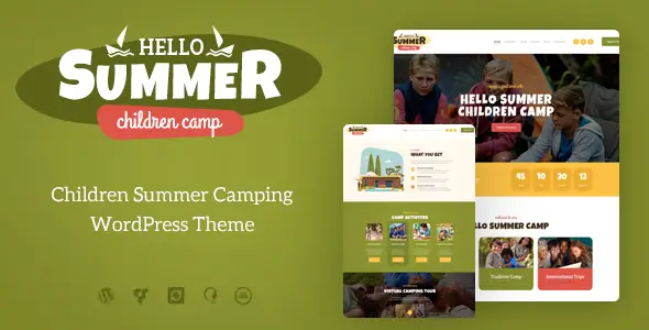 30 Best Camping WordPress Themes - Bring Your Outdoor Business Online Hello Summer