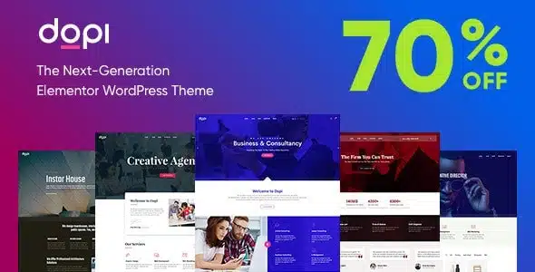 Elementor Themes - Which Themes Work Best with Elementor? Dopi Elementor Theme