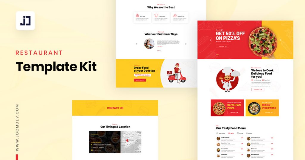 Introducing Free Restaurant Joomla Template Kit for JD Builder Pro Introducing Free Restaurant Joomla Template Kit for JD Builder Pro