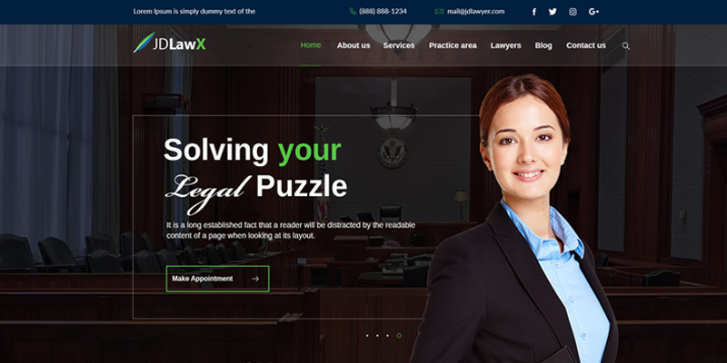 Introducing JD LawX - Best Joomla Template for Law and Attorney Websites