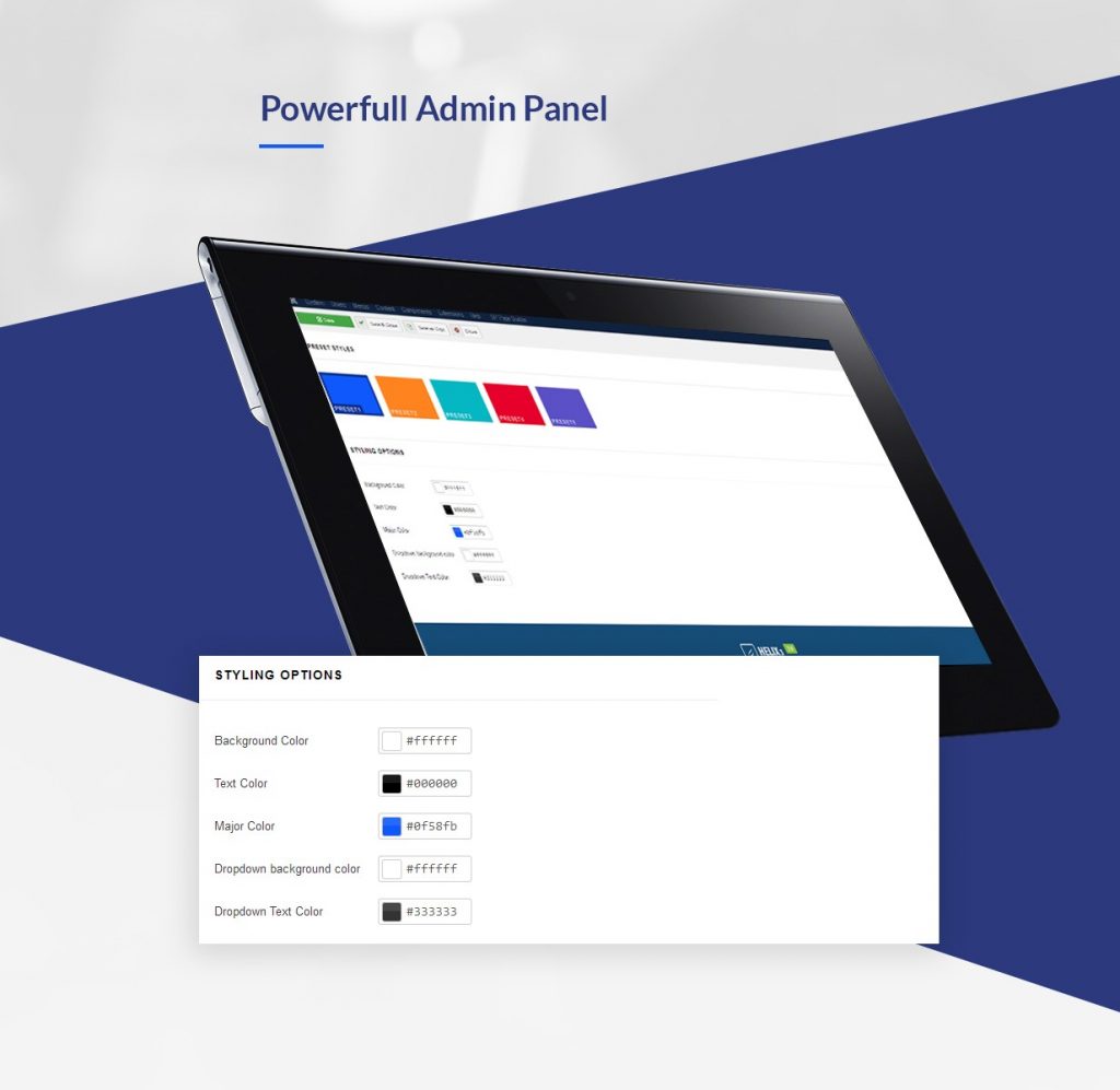 Powerful Admin Panel JD Conference - Advanced Joomla One Page Template (Save $49)