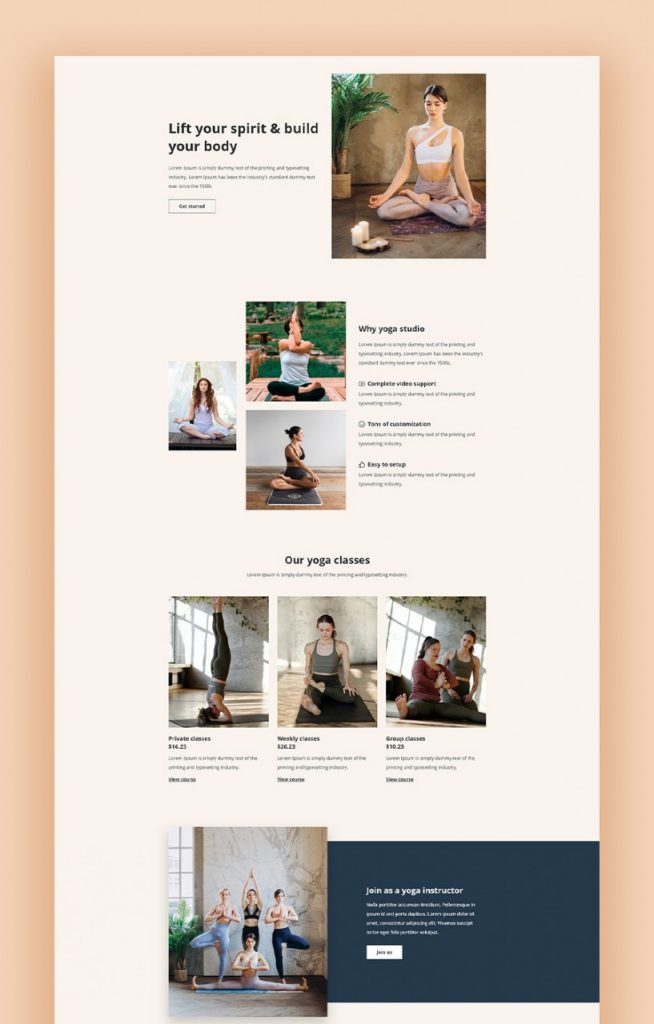 Page 2 - Free and customizable yoga templates