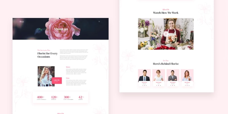 About us page Introducing FREE Florist Joomla Template Kit for JD Builder Pro