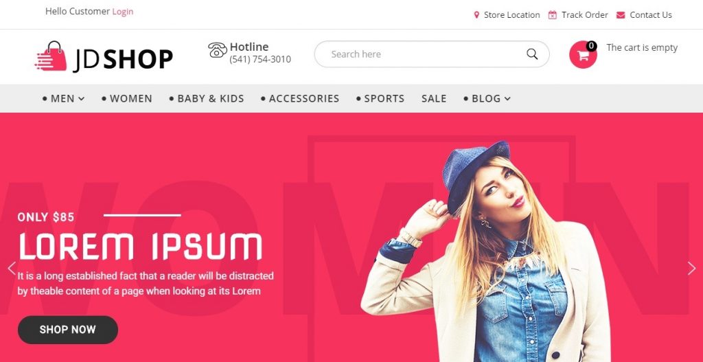 JD Shop - Hikashop template Freemium eCommerce Joomla Templates - Setup Your Online Shop in Minutes