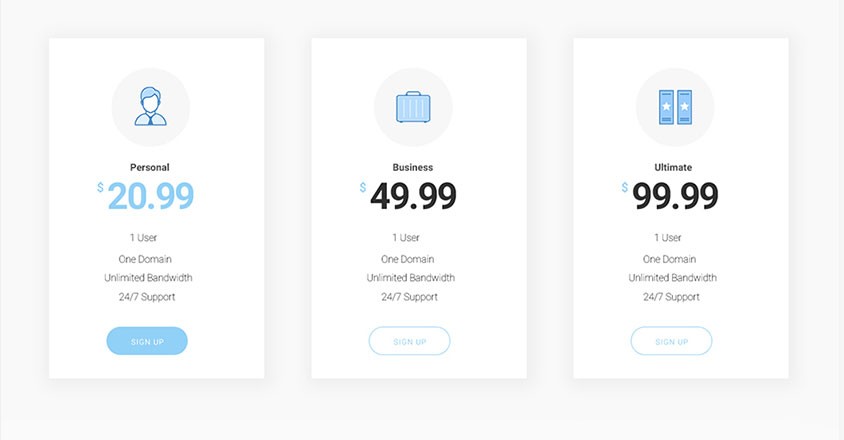 Pricing Table Introducing JD BizOne: Your Ultimate Creative Multipurpose Joomla Template with Exciting New Features