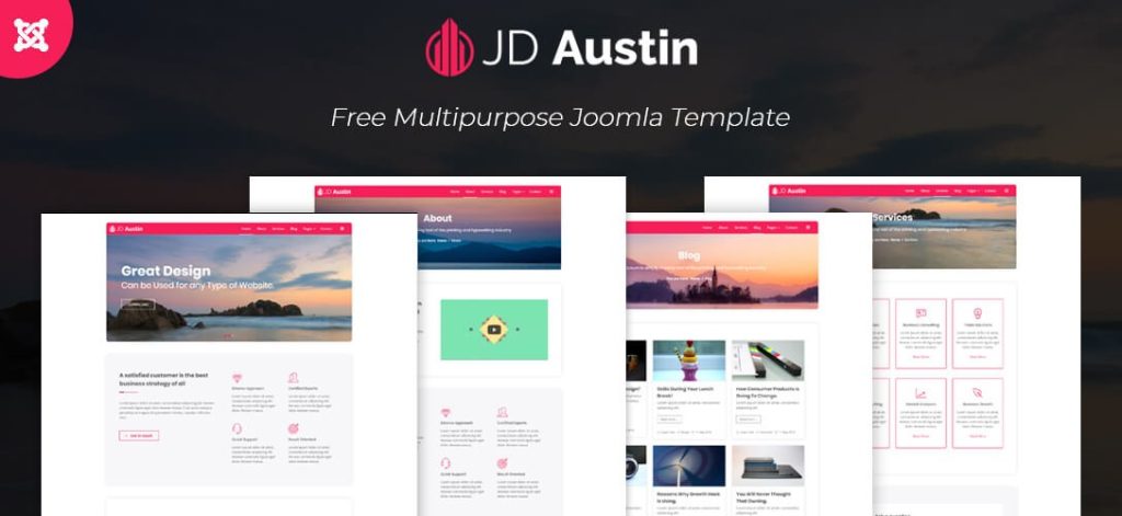 Introducing Another Free Joomla Template JD Austin (No Hidden Cost, No Upsell) Free Joomla Template JD Austin