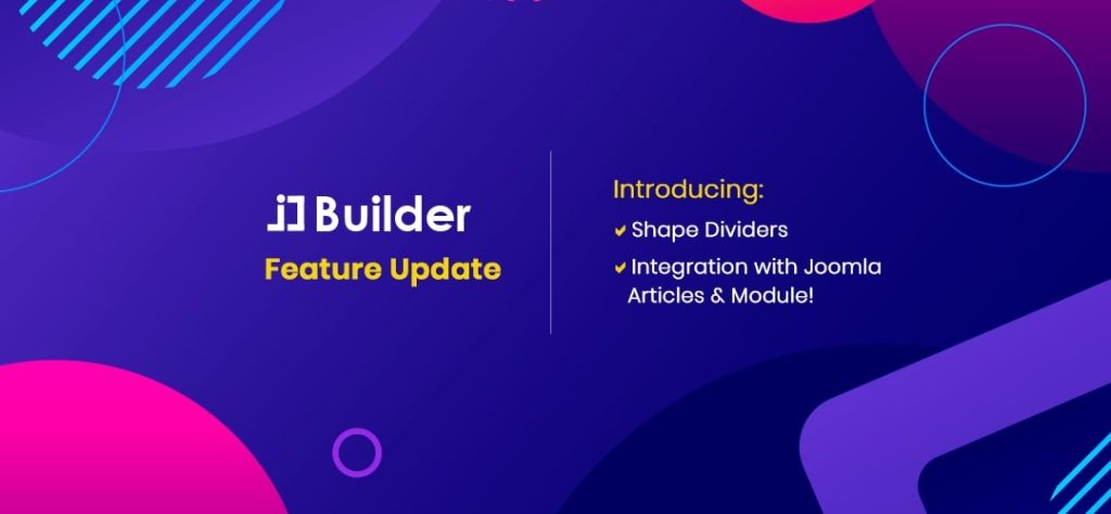 JD Builder Feature Update - Introducing Shape Dividers, JD Builder Module & Integration with Joomla Articles JD Builder Feature Update