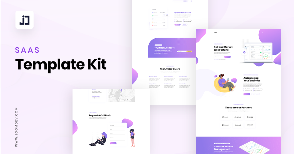Introducing Saas Joomla Template - Free Template Kit for JD Builder Pro Saas Joomla Template - Free Template Kit for JD Builder Pro