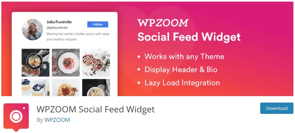 Best Instagram WordPress Plugins of 2026 (Free and Premium) WPZOOM Social Feed Widget