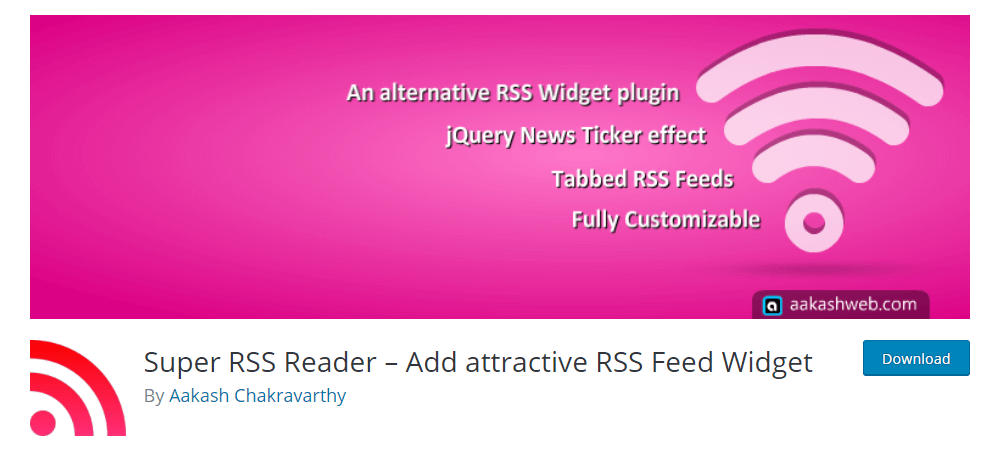 5 Best WordPress RSS Feed Plugins - Free & Paid Super RSS Reader
